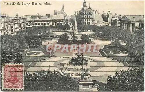 Ansichtskarte AK Argentina Buenos-Aires Plaza 25 de Mayo