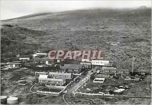 Cartes postales moderne Ile Amsterdam La Roche Godon Vue aerienne de l'Etablissement