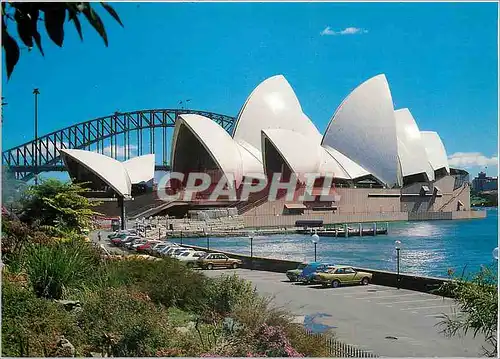 Moderne Karte Sydney  New South Wales  Opera House From the Royal Botanic Gardens