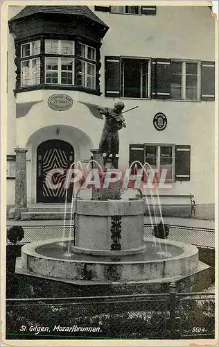 Cartes postales St Gilgen Mozartbrunnen