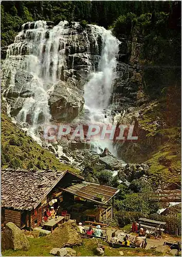 Cartes postales moderne Graba wasserfall und graba alm 1560 am web zur mutterbergalm und stubaier gletscherbahn stubaita