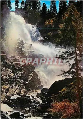 Cartes postales moderne Krimmler wasserlalle die hochsten europas fallhohe 400m im nationalpark oberer fall salzburger l