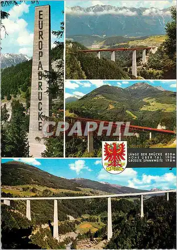 Cartes postales moderne Tirol Europabrucke bei innsbruck brennerautobahn