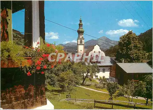 Moderne Karte Tyrol Gruss aus oberau salutations de wildchonau