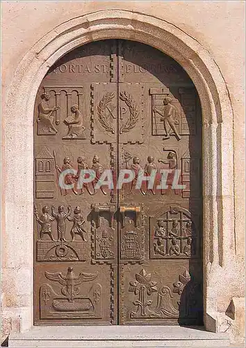 Cartes postales moderne Porta st floriani westtor der basilika st laurenz enns lorda oberosterreidi (in bronze von peter