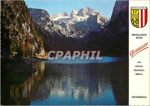 Cartes postales moderne Erholungrsraum und ferlenparadies am malerischen gosaussee mit blick zum hohen dachstein und gos