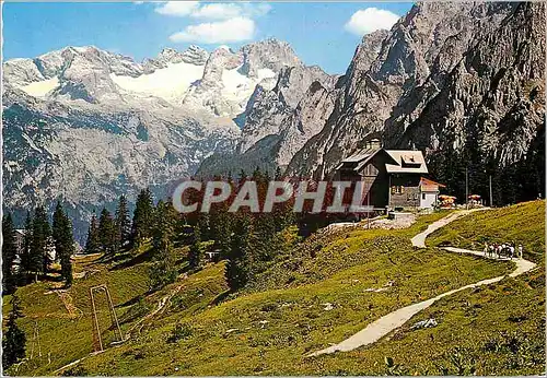 Cartes postales moderne Malerisches salzkammergut gablonzer hutte 1550 m mit hoh dachstein 3004 m