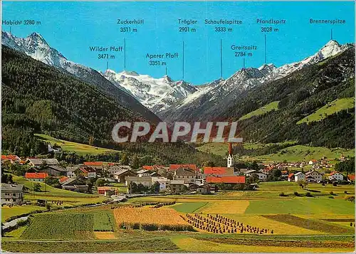 Cartes postales moderne Mieders gegen stubaier gletscher stubaital Tirol
