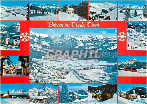 Moderne Karte Tirol wintersportplatz brixen im thale