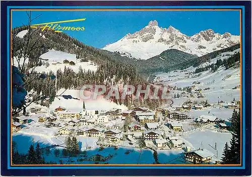 Cartes postales moderne Filzmoos 1057 m das ideale skidorf im pongau land salzburg im hintergrund bischtsmutze