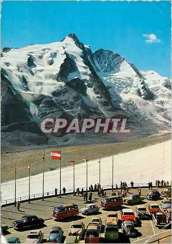Cartes postales moderne Parkplatz freiwandeck 2368 m mit grabglockner 3798 m ende der glocknerstrabe