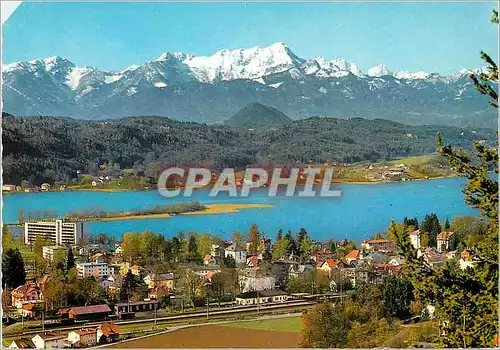 Moderne Karte Austria Kurort portschach am worthersee mot mittagskogel 2144 m