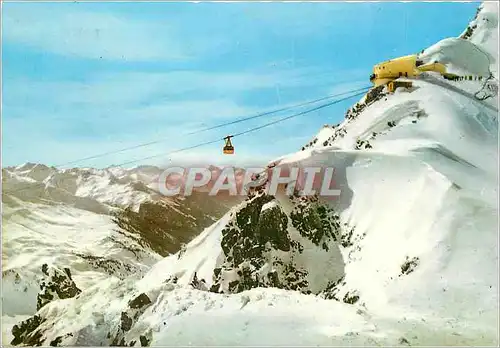 Moderne Karte Vallugabahn station vallugagrat (2650 m) gegen rhatikon