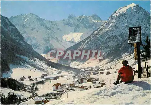 Cartes postales moderne Osterreich brand 1050 m gegen schesaplana 2967 m