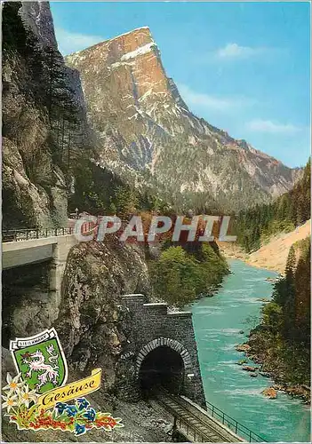 Cartes postales moderne Osterreich shone grune steiermark gesause hochsteg tunnel mit planspitze 2117 m
