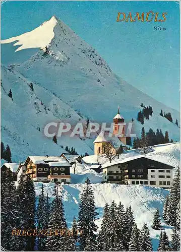Cartes postales moderne Osterreich damuls im bregenzewald 1431 m gegen kleines damulserhorn 1929 m vorarlberg