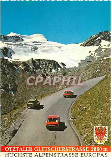 Cartes postales moderne Osterreich otztaler gletscherstrasse 2860 m hochste alpenstrasse europas