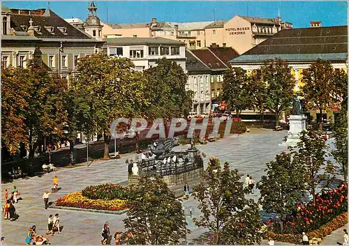 Cartes postales moderne Osterreich klagenfurt am worther see blick auf den neuen platz neugestaltel 1973 im zentrum der