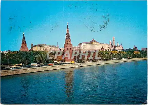 Moderne Karte Moscow the kremlin as seen from the moskva river