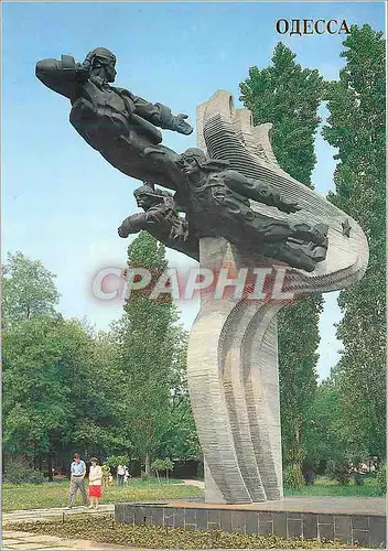 Moderne Karte Odessa monument to pilots of the 69th aur fighter regiment sculptors V petrow n eremenko archite