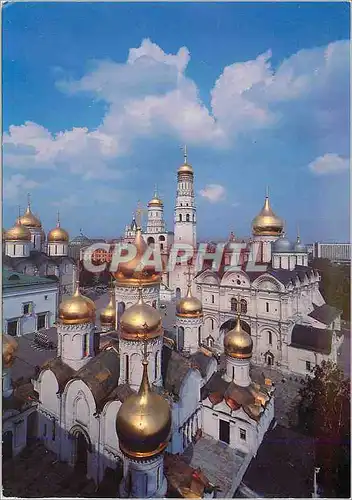 Cartes postales moderne Moscow les coupoles du kremlin