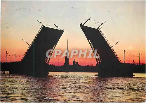 Cartes postales moderne Leningrad palace drawbridge