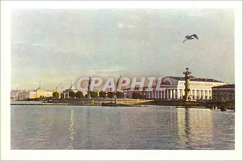 Moderne Karte Leningrad La pointe de l'Ile Vassilievski