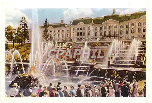 Moderne Karte Leningrad Banlieu de Leningrad La Grande Cascade de Petrodvorete