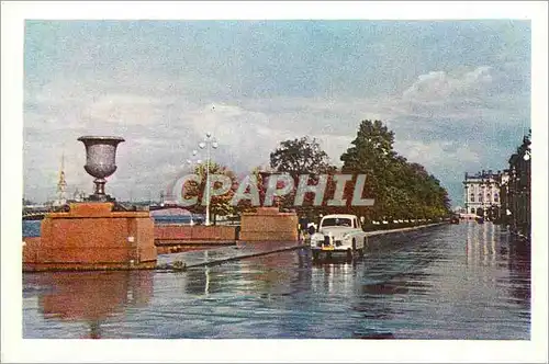 Moderne Karte Leningrad Le quai de l'Amiraute