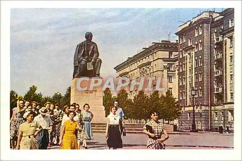 Moderne Karte Leningrad Le monument a Tchernychevski