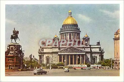 Moderne Karte Leningrad La Cathedrale Saint Isaac