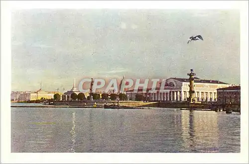 Moderne Karte Leningrad La Pointe de l'Ile Vassilievski