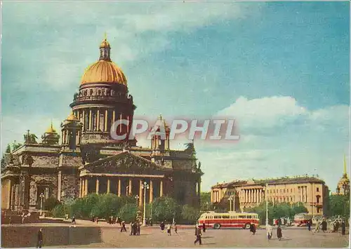 Cartes postales moderne Leningrad Place St Isaac Musee de la Cathedrale St Isaac