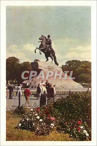 Moderne Karte Leningrad Le monument a Pierre Ier