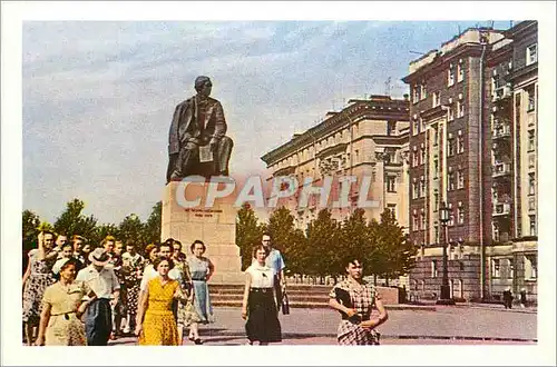 Moderne Karte Leningrad Le monument a Tchenychevski