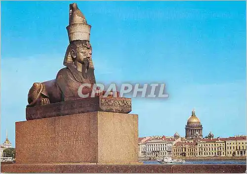 Cartes postales moderne Leningrad Le Sphinx devant l'Academie des Beaux-Arts