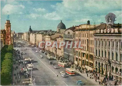 Moderne Karte Avenue Nevski Leningrad