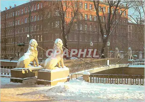 Moderne Karte Leningrad Lion's Bridge