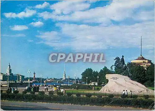 Moderne Karte Leningrad Monument to Peter the Great