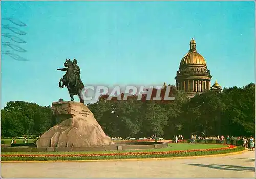 Moderne Karte Leningrad Peter the Great monument