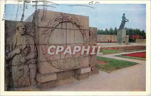 Moderne Karte Leningrad Piskaryovskoye Memorial