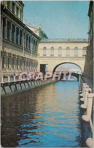 Moderne Karte Leningrad Winter Canal