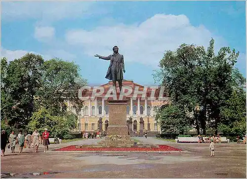 Cartes postales moderne Arts Square Monument to AS Pushkin and the Russian Museum Leningrad