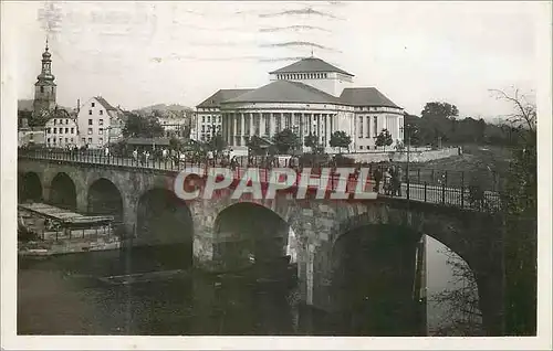 Cartes postales moderne Saarbrucken Alte Brucke Stadttheater