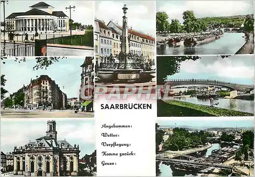 Moderne Karte Saarbrucken