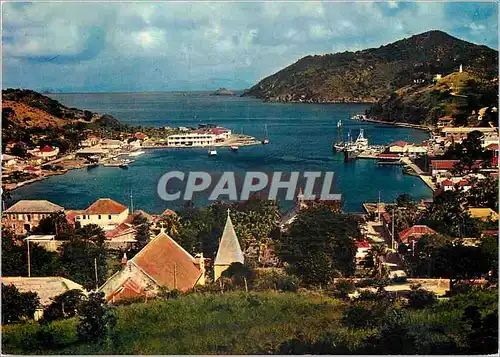 Cartes postales moderne Saint Barthelemy La rade de Gustavia