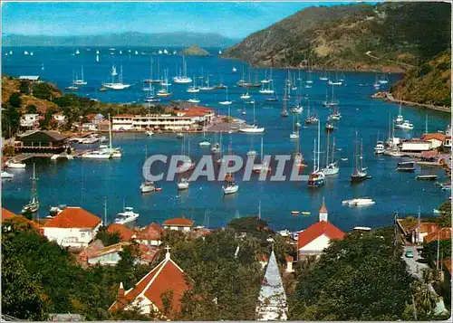 Cartes postales moderne Saint Barthelemy La rade de Gustavia
