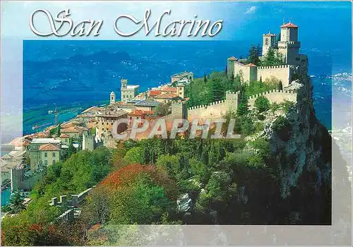 Cartes postales moderne San Marino Premiere Tour et vieux bourg historique