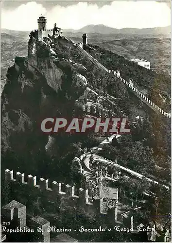Cartes postales moderne San Marino Seconda Terza Torre