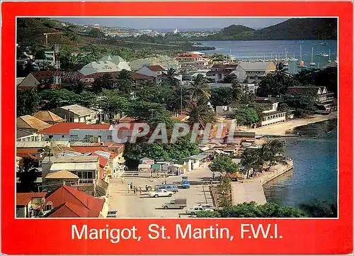 Moderne Karte Saint Martin Marigot